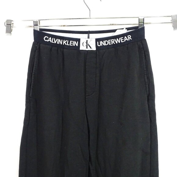 Calvin Klein Black Sleepwear Jogger Pants Women Size S Pull-on Elastic Waist FLA - Picture 2 of 12